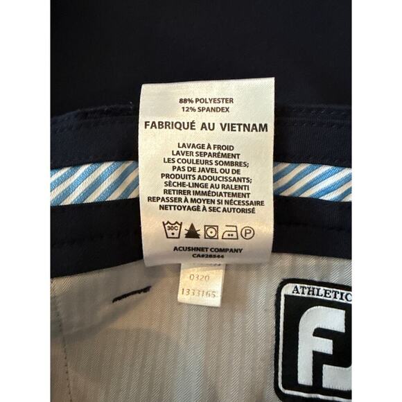 FootJoy FJ Athletic Performance Golf Pants Size 38 x 34 Mens 5 Pocket Style Blue - Picture 5 of 10